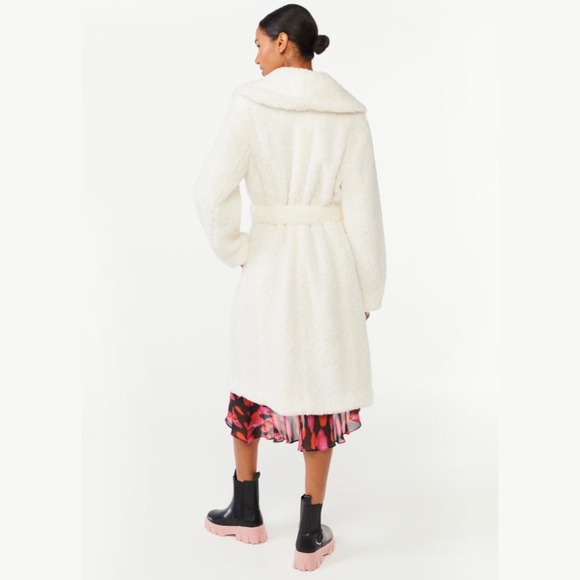 🆕 SUPER PLUSH Teddy Jacket with Shawl Collar & Belt (Only 2 left! Sizes M, XL!) - Picture 3 of 6